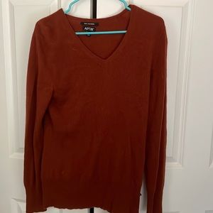 100% Cashmere Burnt Orange Sweater